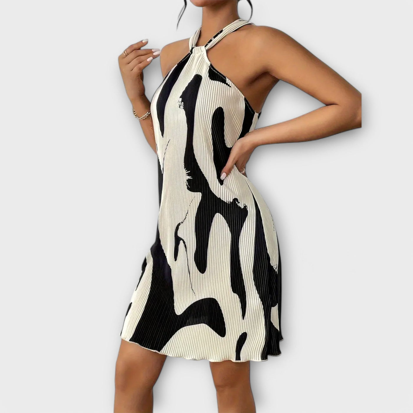 Sukienka Halter - Elegancki Wzór