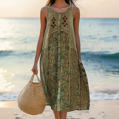 Sukienka Świąteczna - Luźny Krój