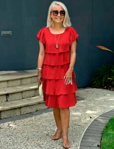 Elegancka Sukienka Chiffonowa