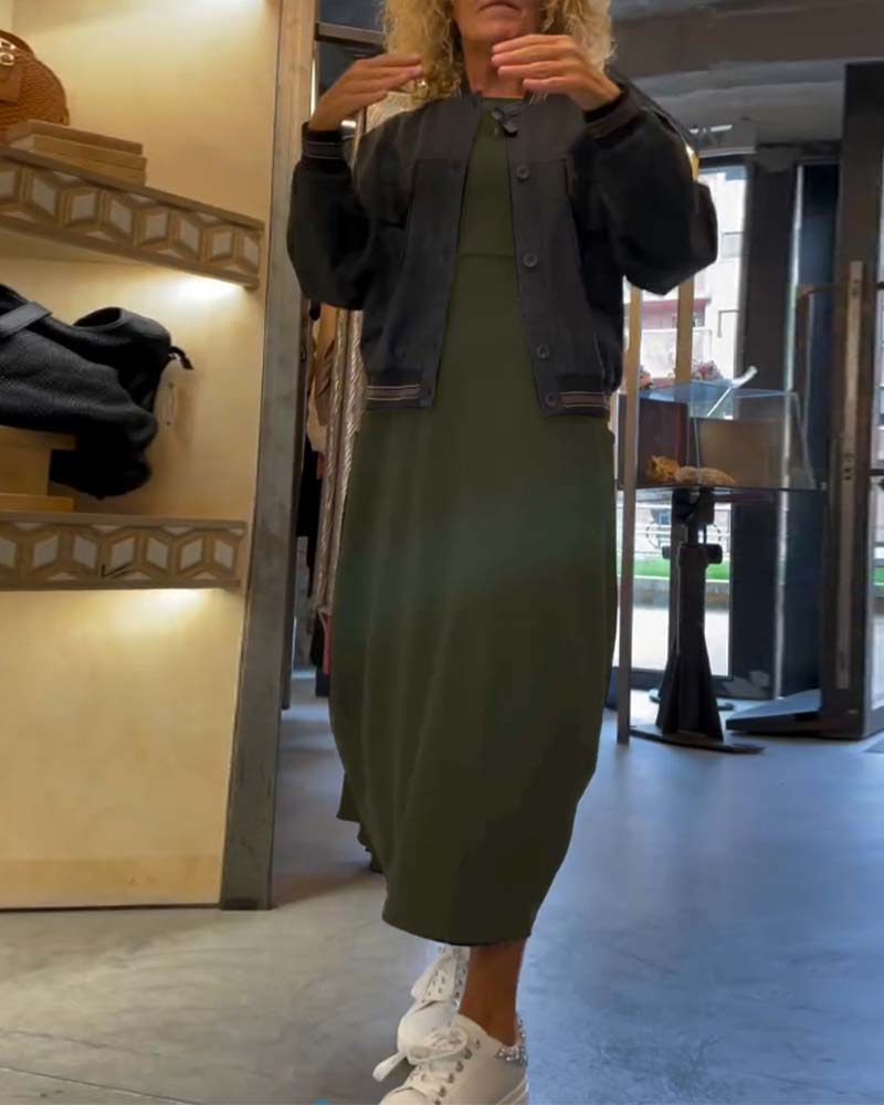 Elena | Casual Plain Dress