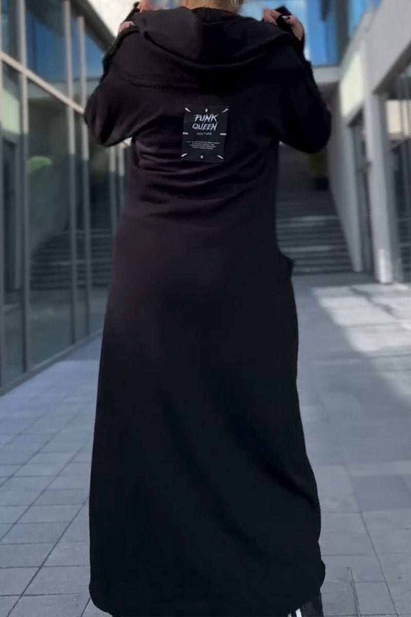 Sukienka Swetrowa z Długim Rękawem