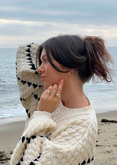 Soraya | Sweter z Bufiastymi Rękawami