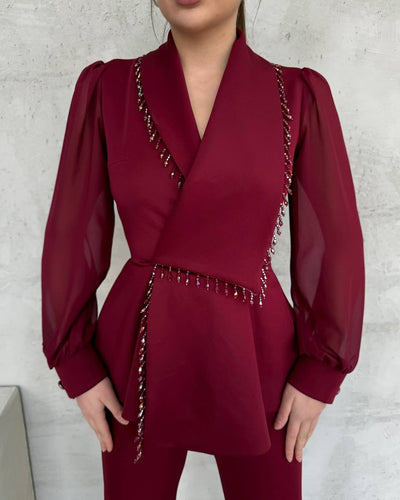 Calina | Kombinezon z Kryształkami