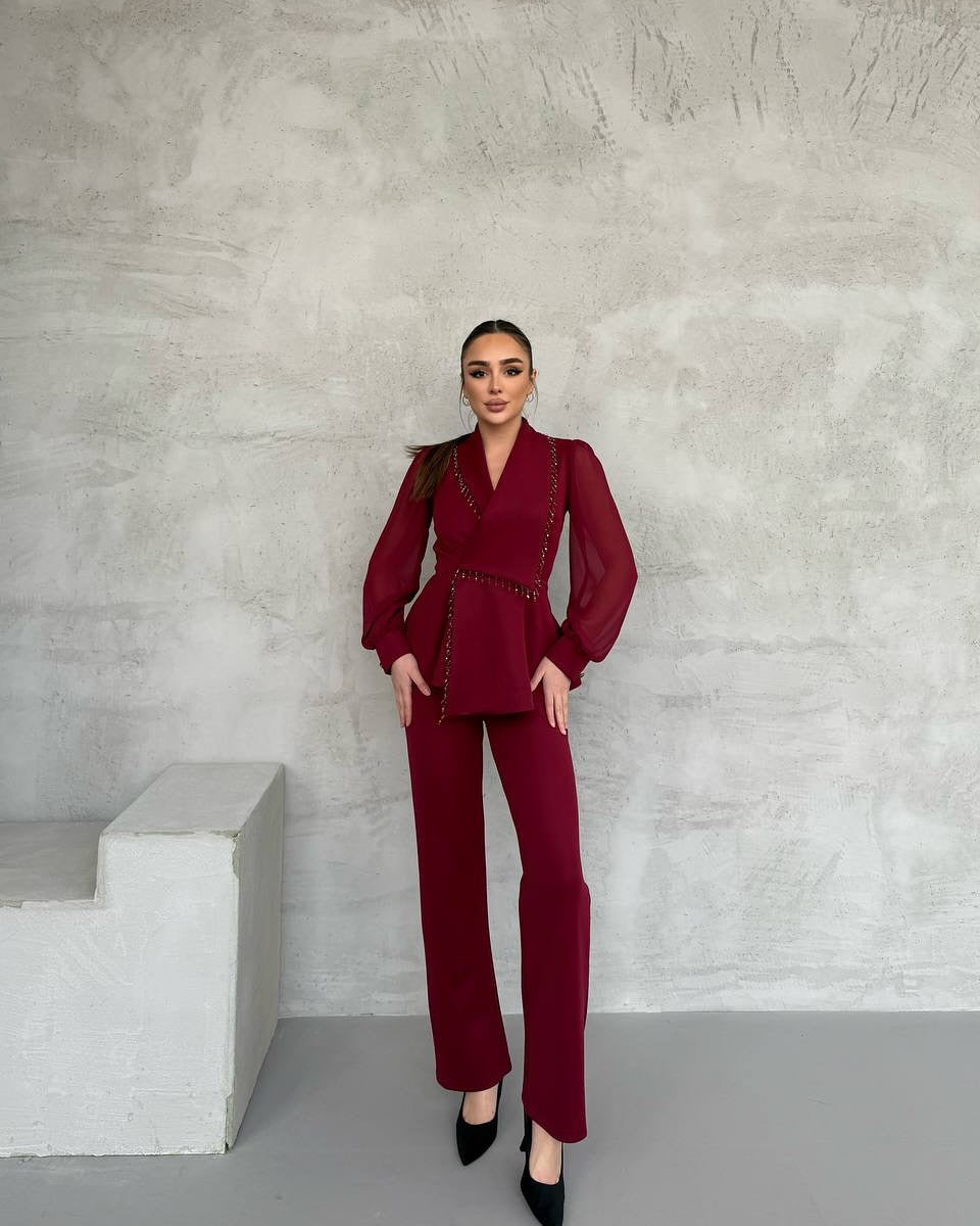 Calina | Kombinezon z Kryształkami