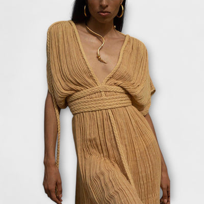 Sukienka Maxi w Stylu Greckim