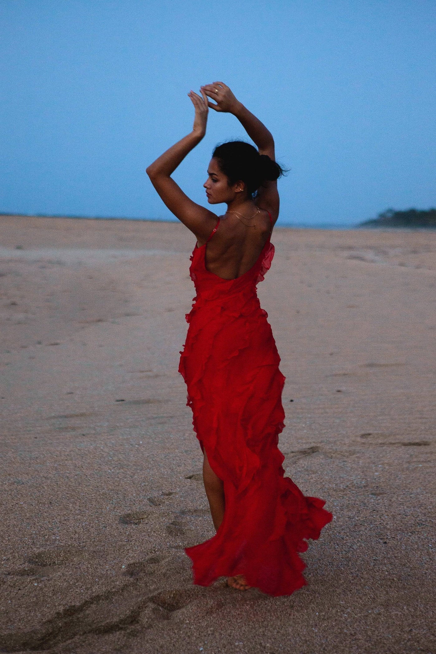 Sukienka Maxi z Falbanami