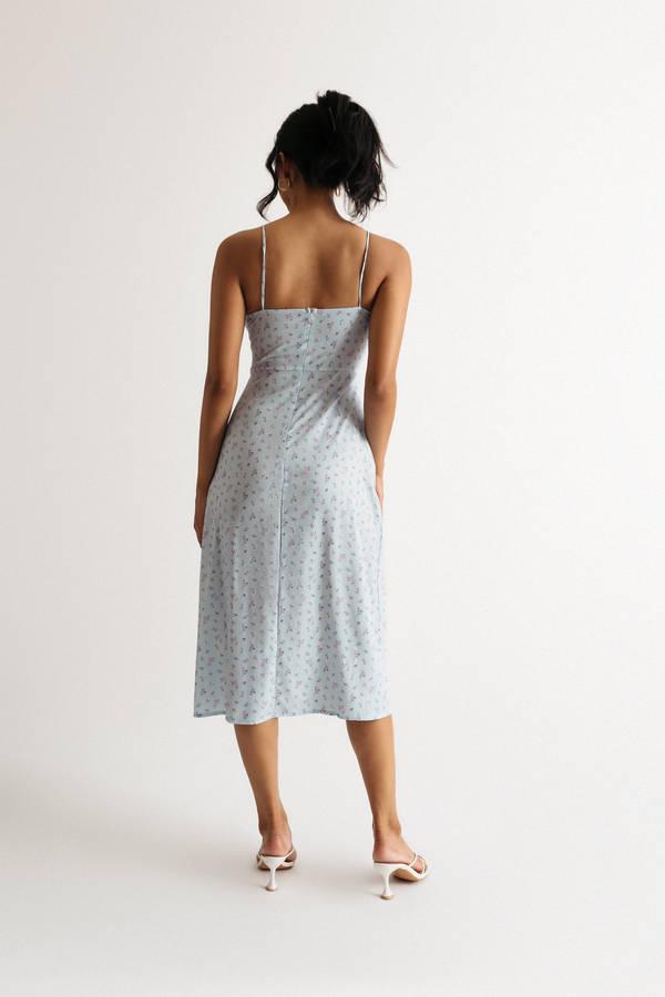 Kwiatowa Midi Sukienka