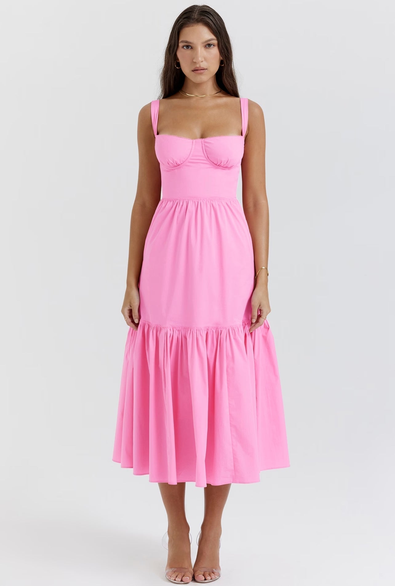 Kwiatowa Sukienka Midi - Marielle