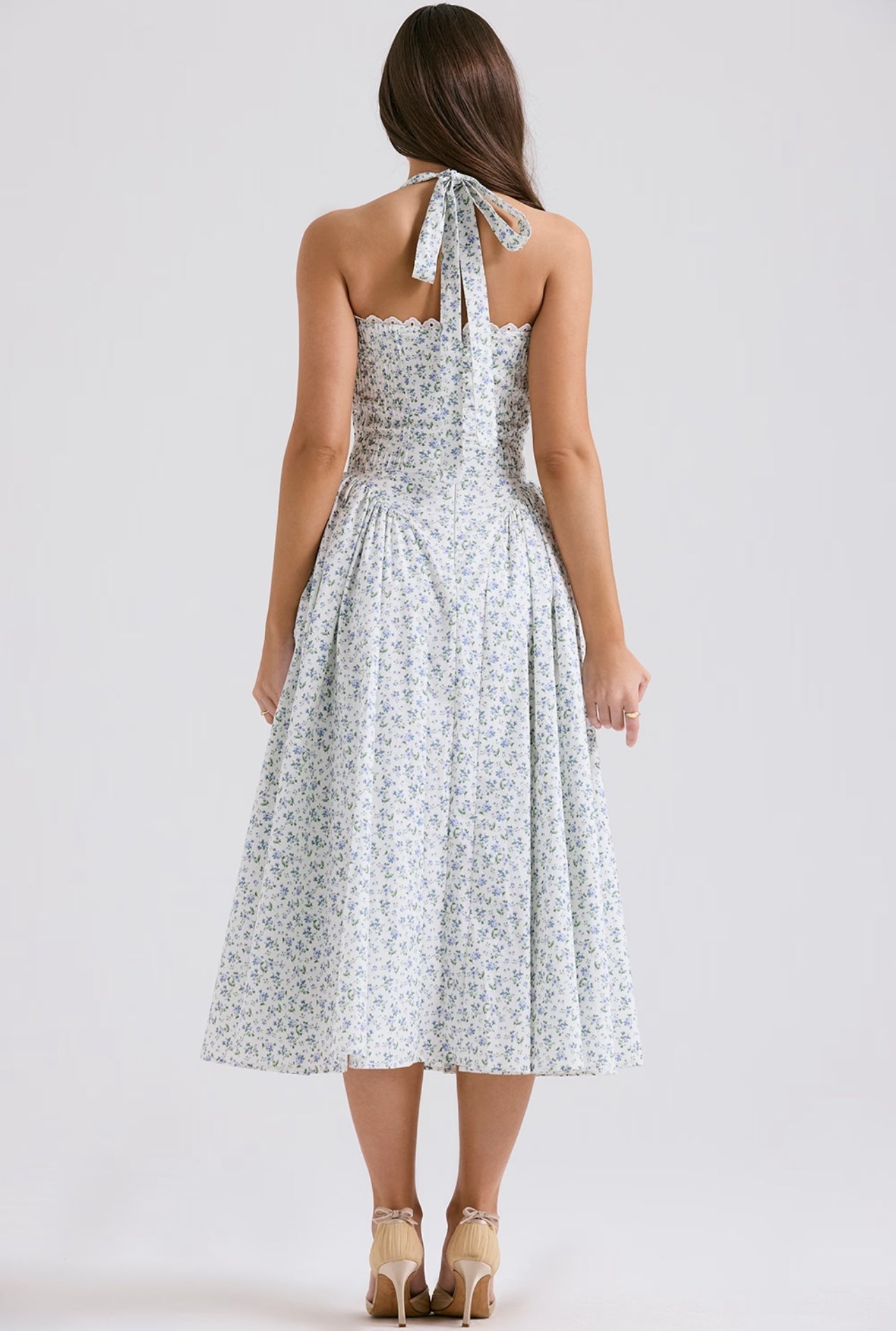 Kwiatowa Sukienka Midi