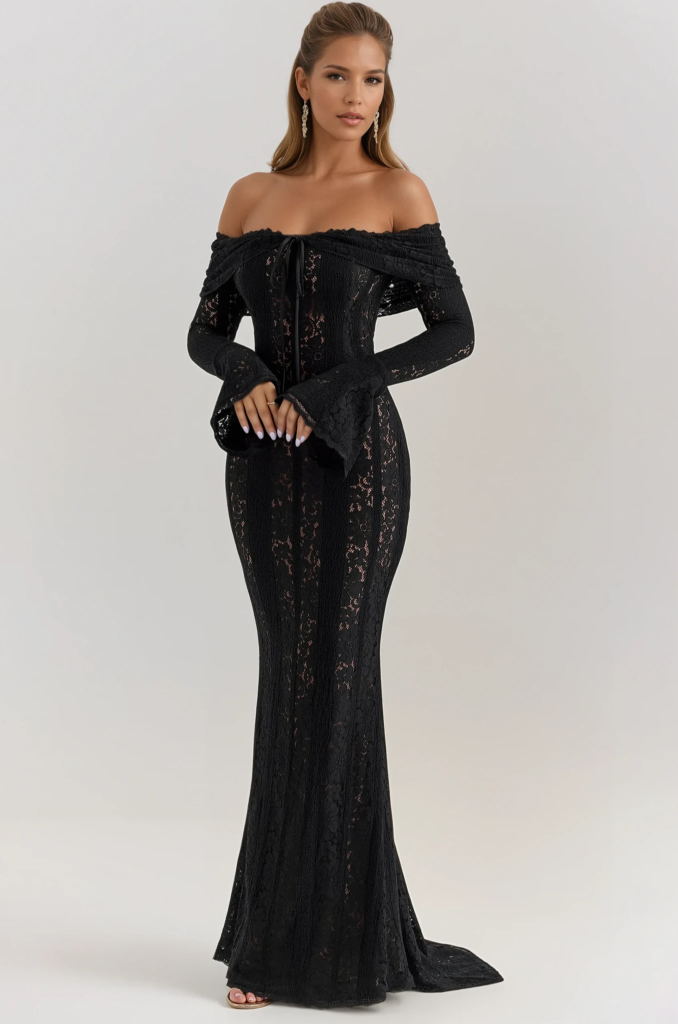 Sukienka Koronkowa Bez Ramiączek