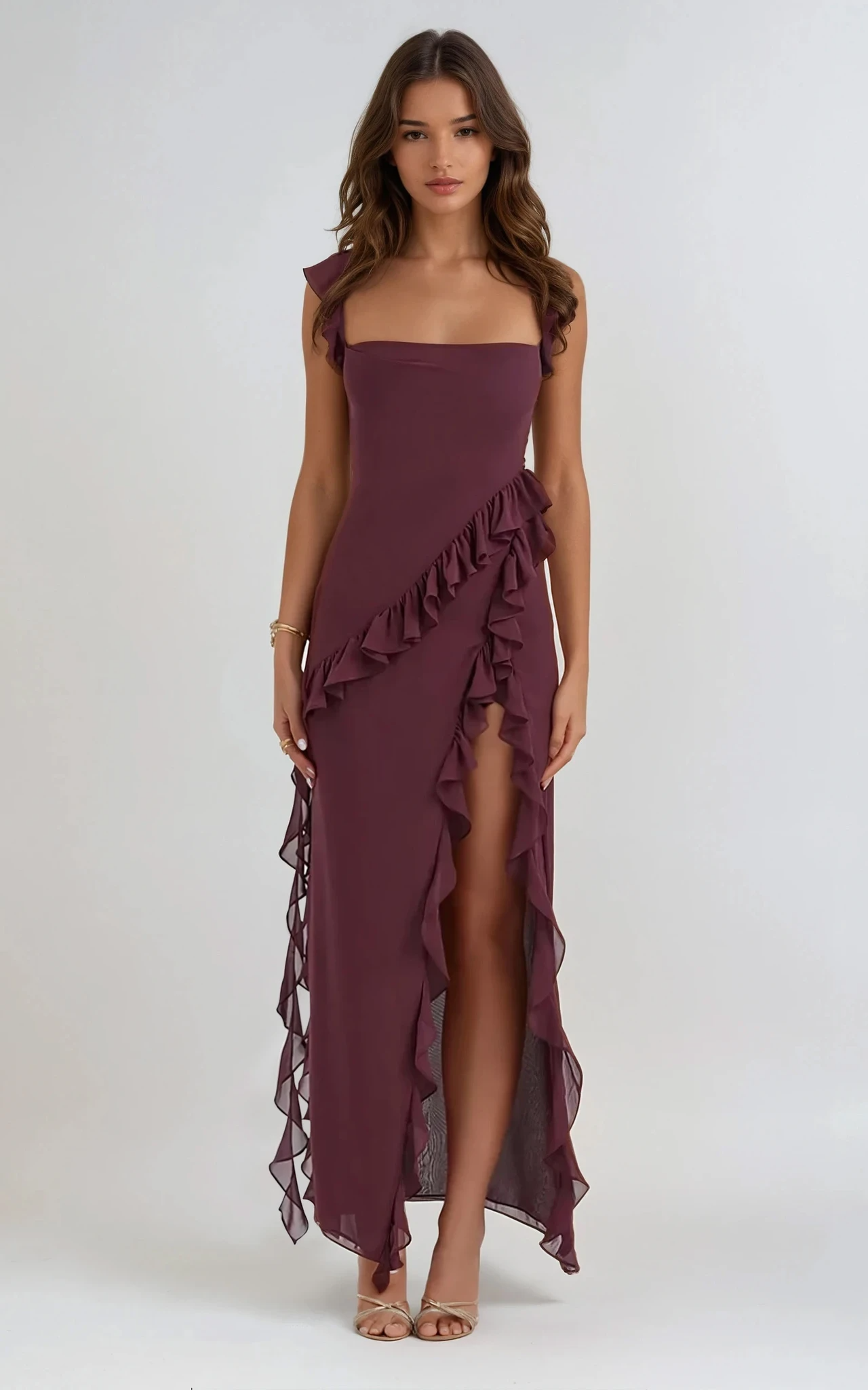 Ruffled Maxi Dress - Mia