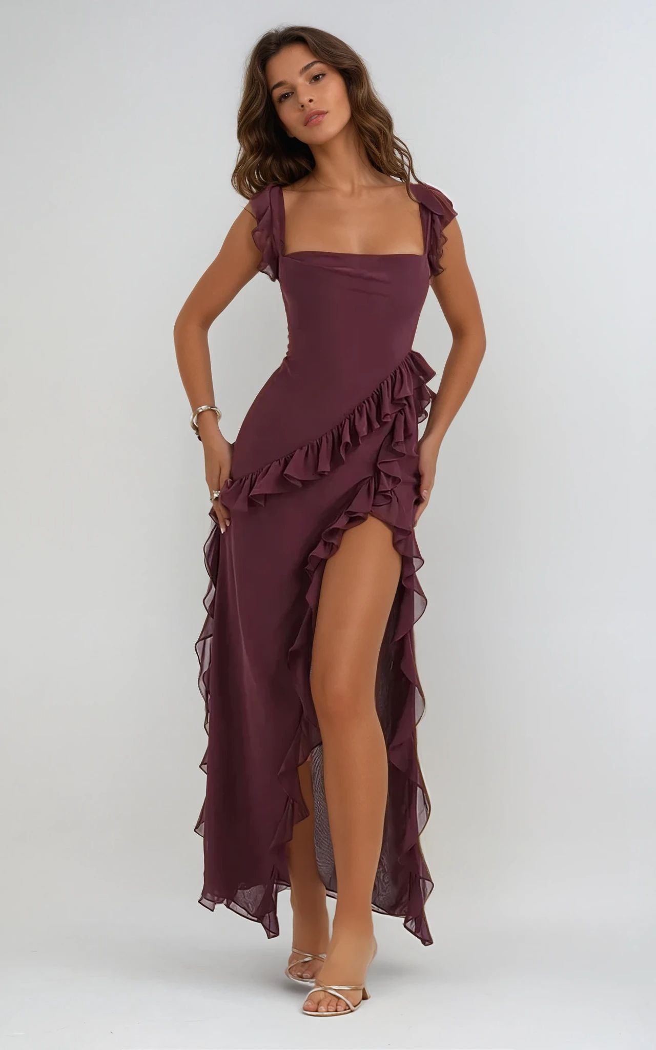 Ruffled Maxi Dress - Mia