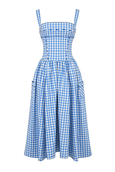 Sukienka Midi w Kratkę