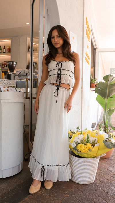 Grace | Zestaw Maxi z Falbanami