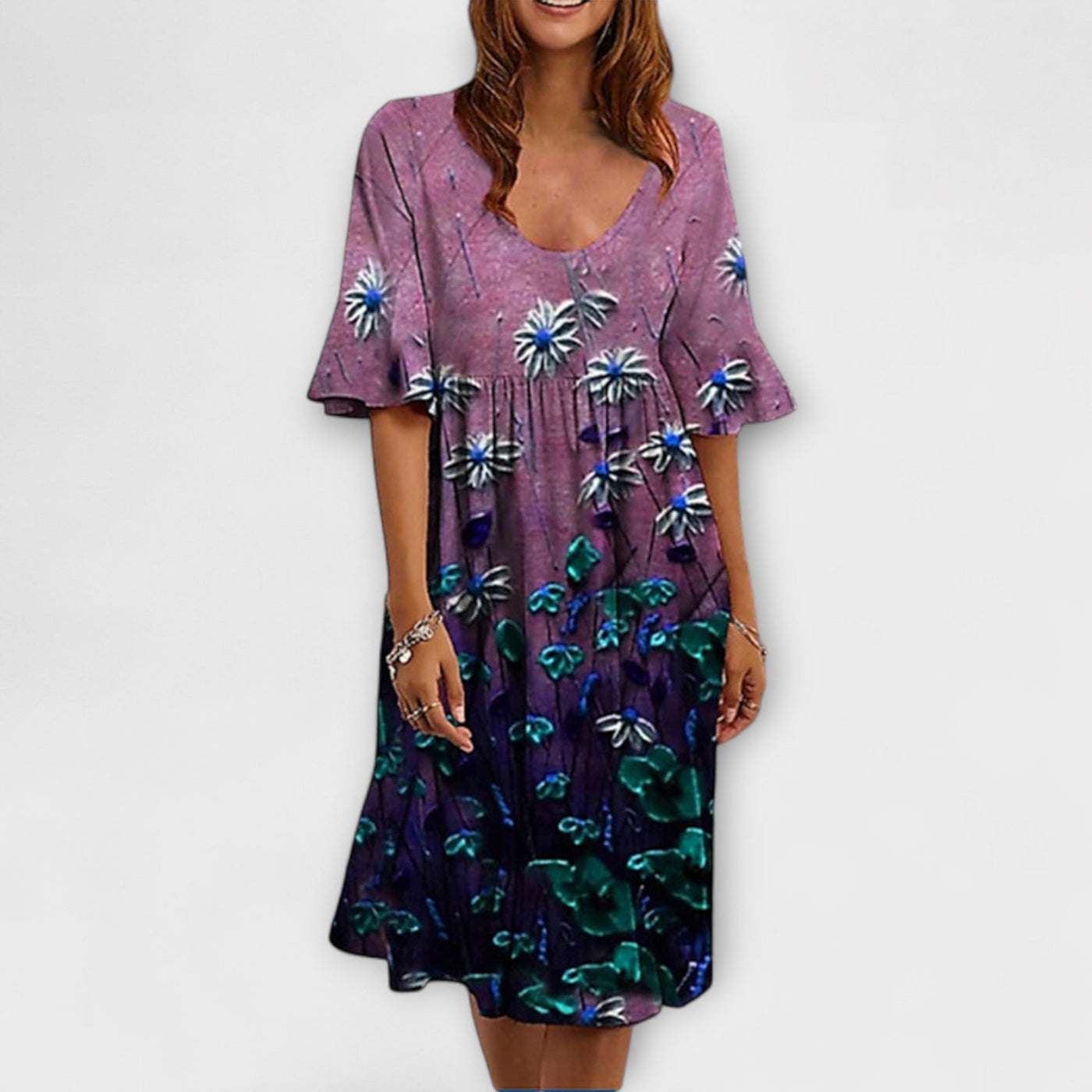 Elegancka Casual Letnia Sukienka