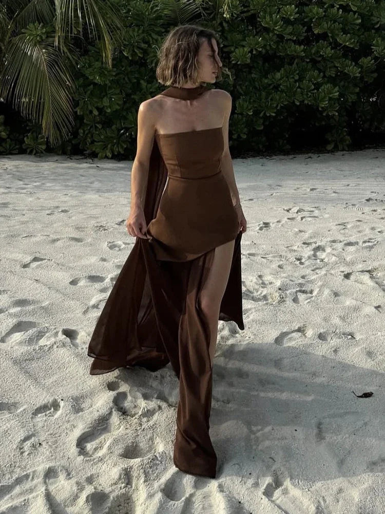 Lea | Asymetryczna Sukienka Maxi