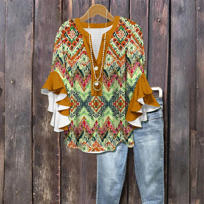 Elegancka Bluzka na Luźne Wyjście - Luźny Krój