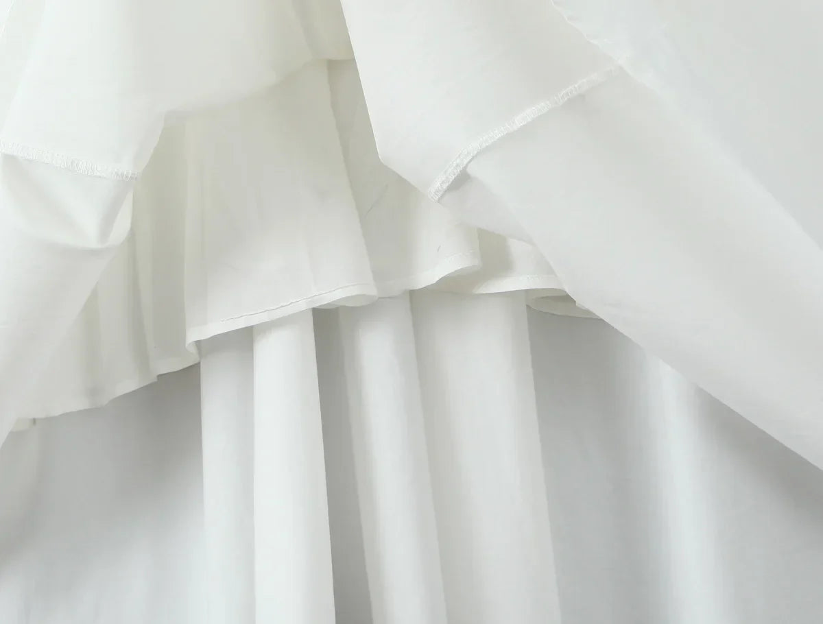 Sukienka Midi z Koronkowym Gorsetem