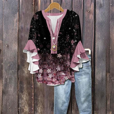 Elegancka Bluzka na Luźne Wyjście - Luźny Krój