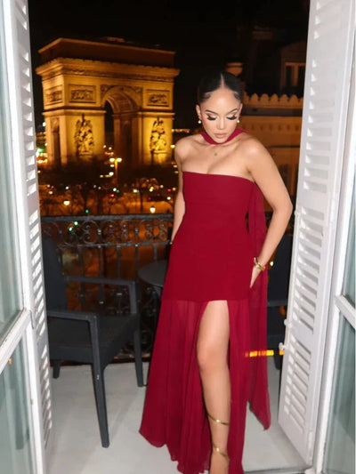 Lea | Asymetryczna Sukienka Maxi