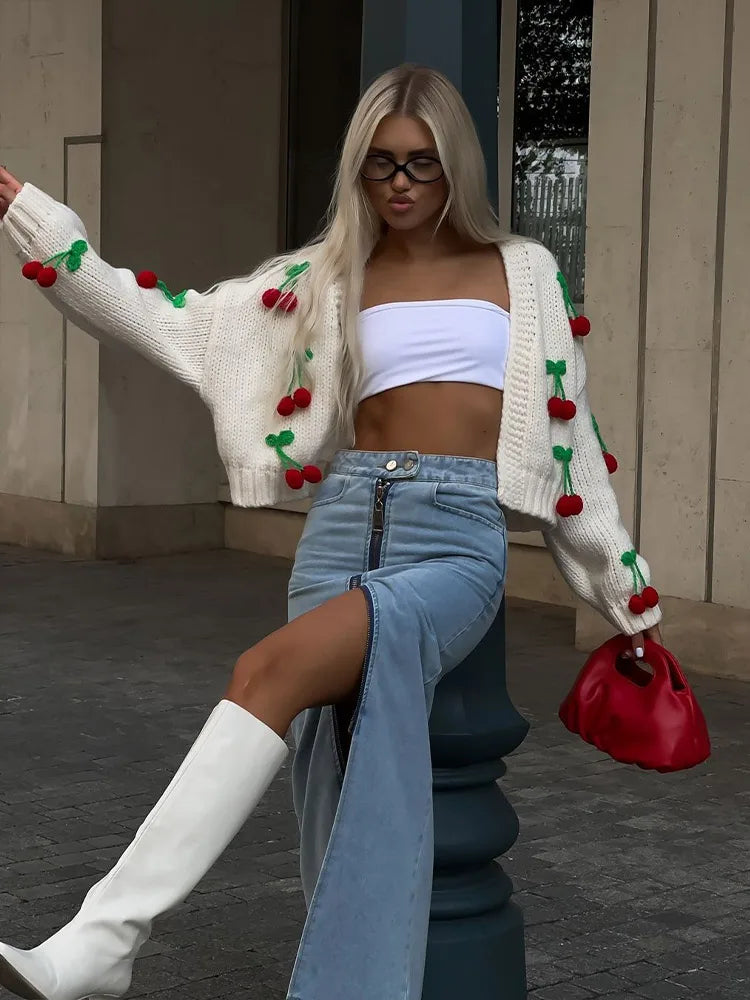 Ruby | Kardigan Wiśniowy