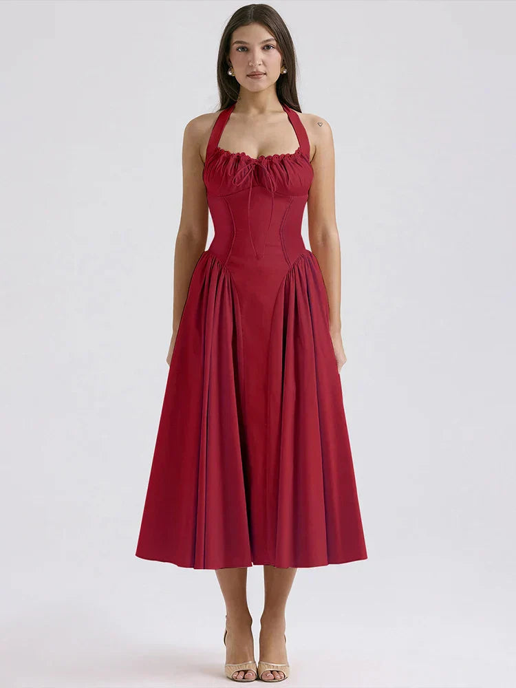 Kwiatowa Sukienka Midi