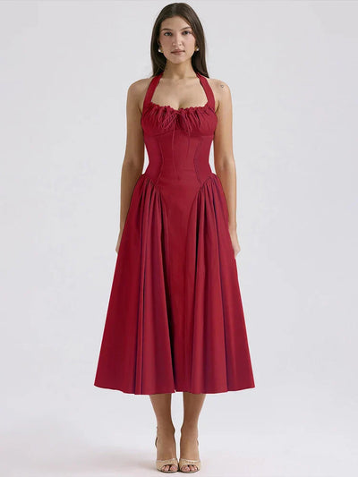 Kwiatowa Sukienka Midi