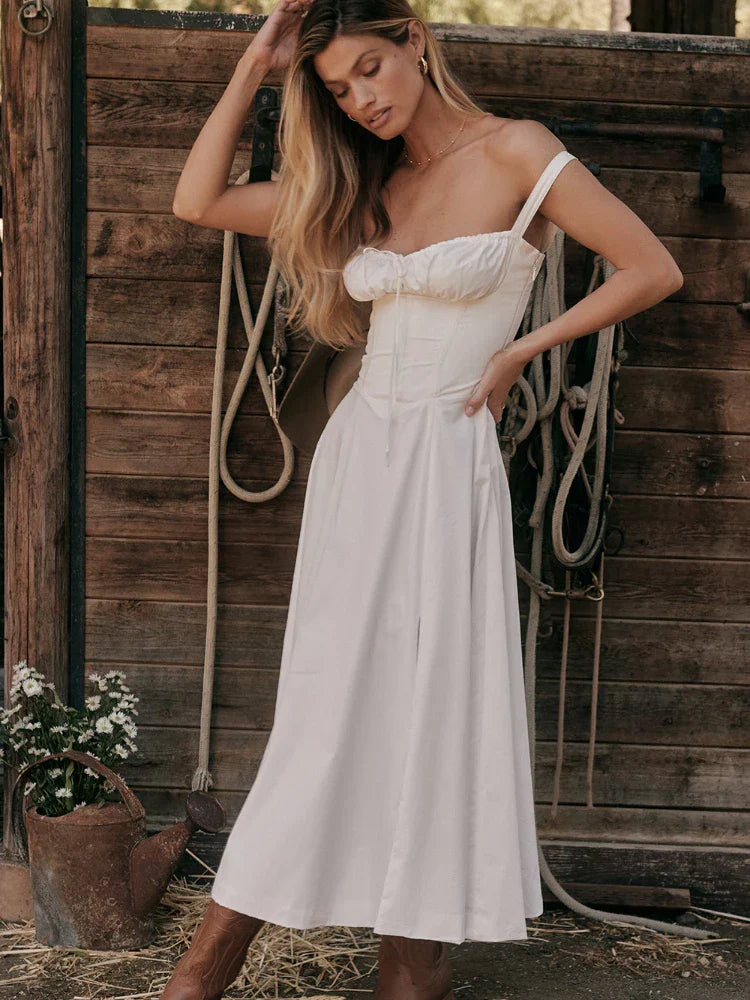 Sukienka Midi z Gorsetem - Selena