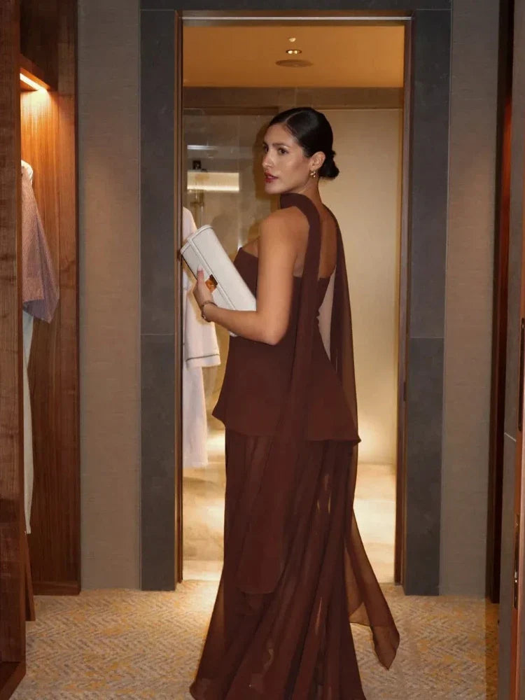 Lea | Asymetryczna Sukienka Maxi