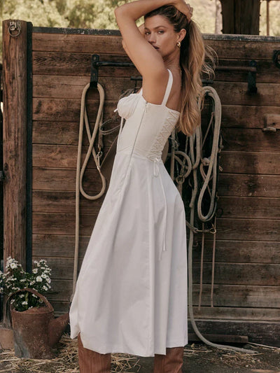 Sukienka Midi z Gorsetem - Selena