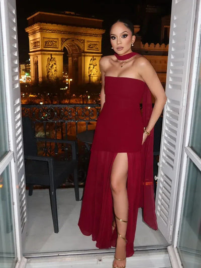 Lea | Asymetryczna Sukienka Maxi