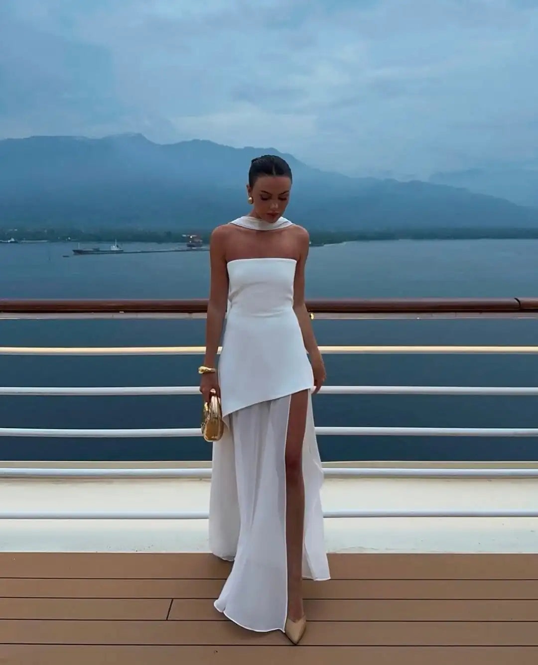 Lea | Asymetryczna Sukienka Maxi