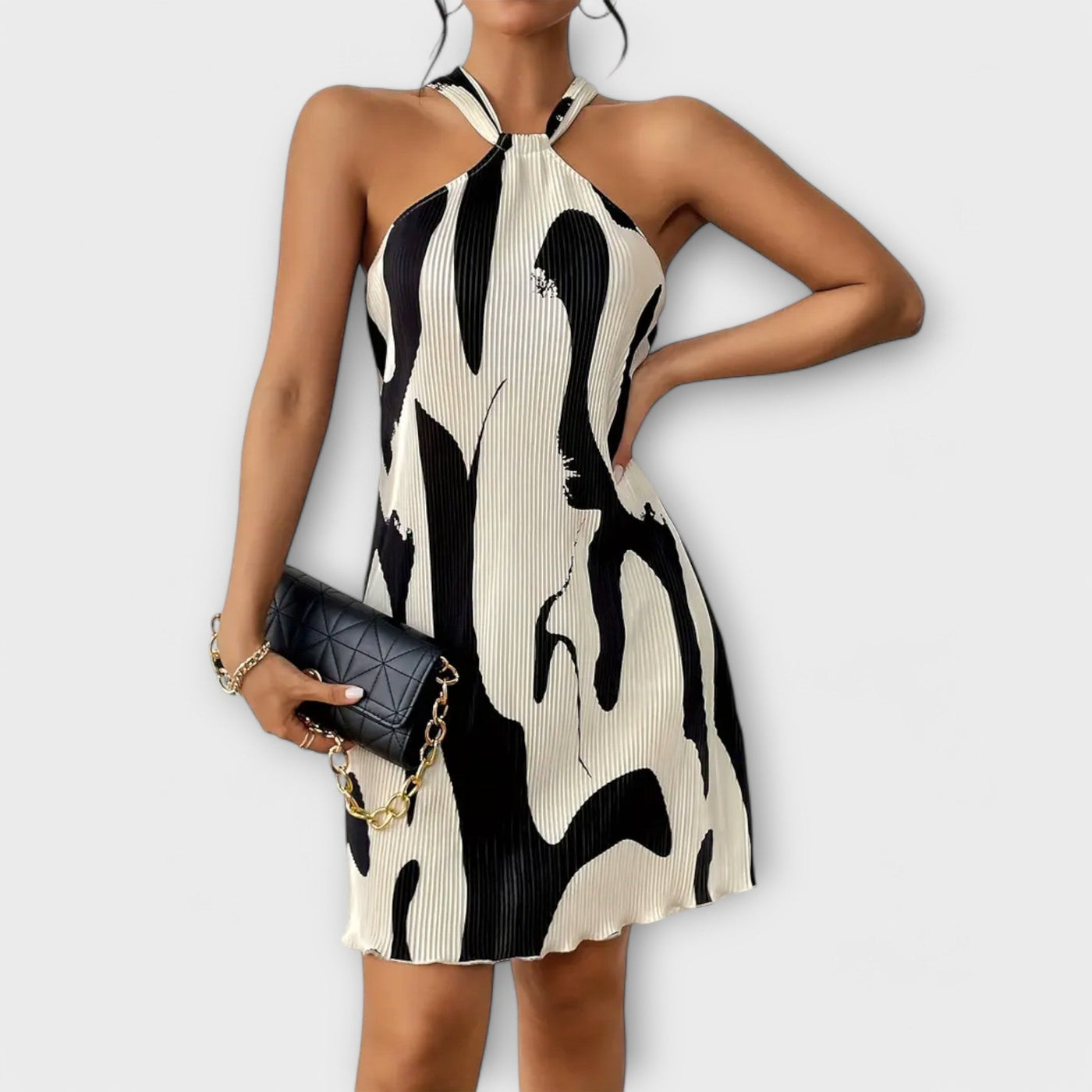 Sukienka Halter - Elegancki Wzór