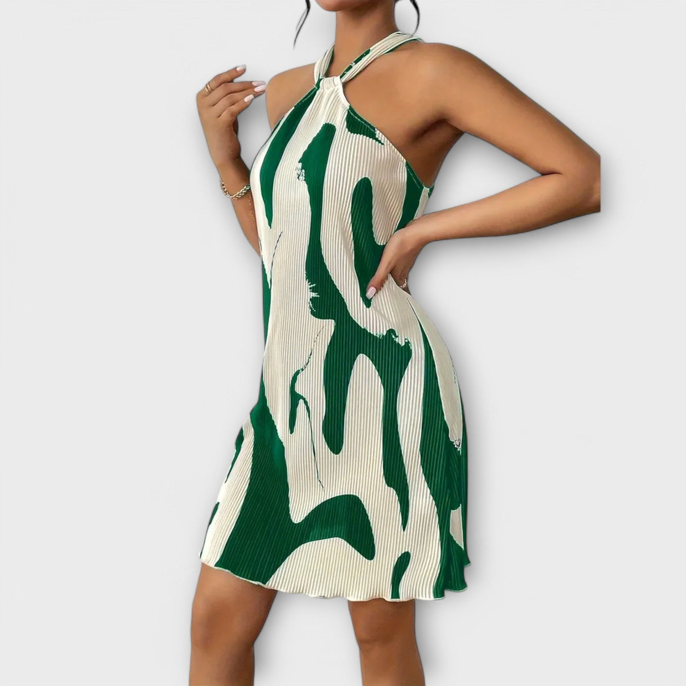 Sukienka Halter - Elegancki Wzór