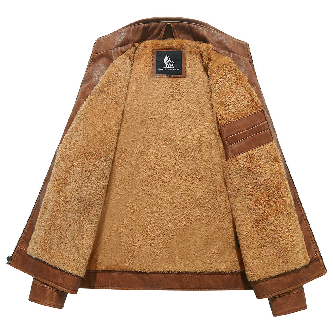 Kurtka Bikerska z Fleece