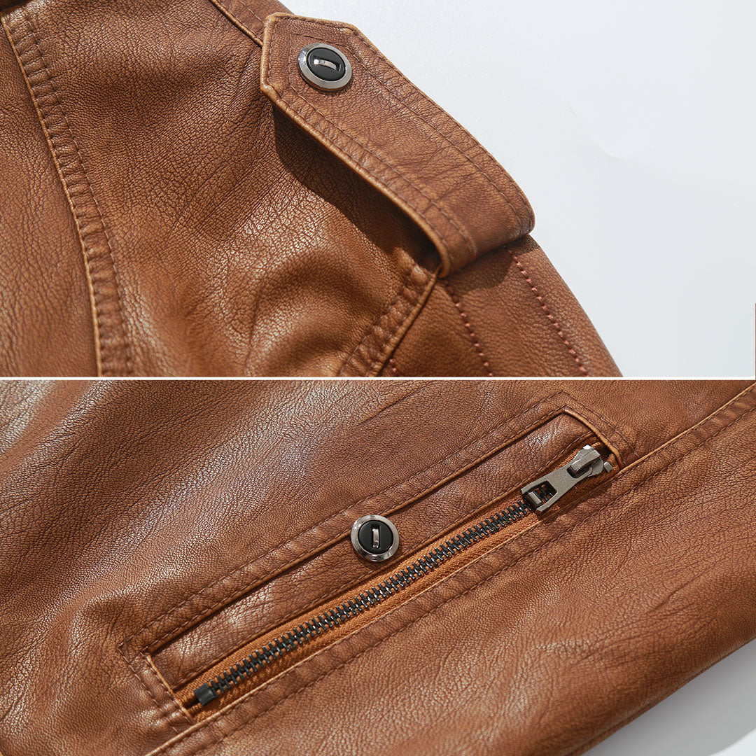 Kurtka Bikerska z Fleece