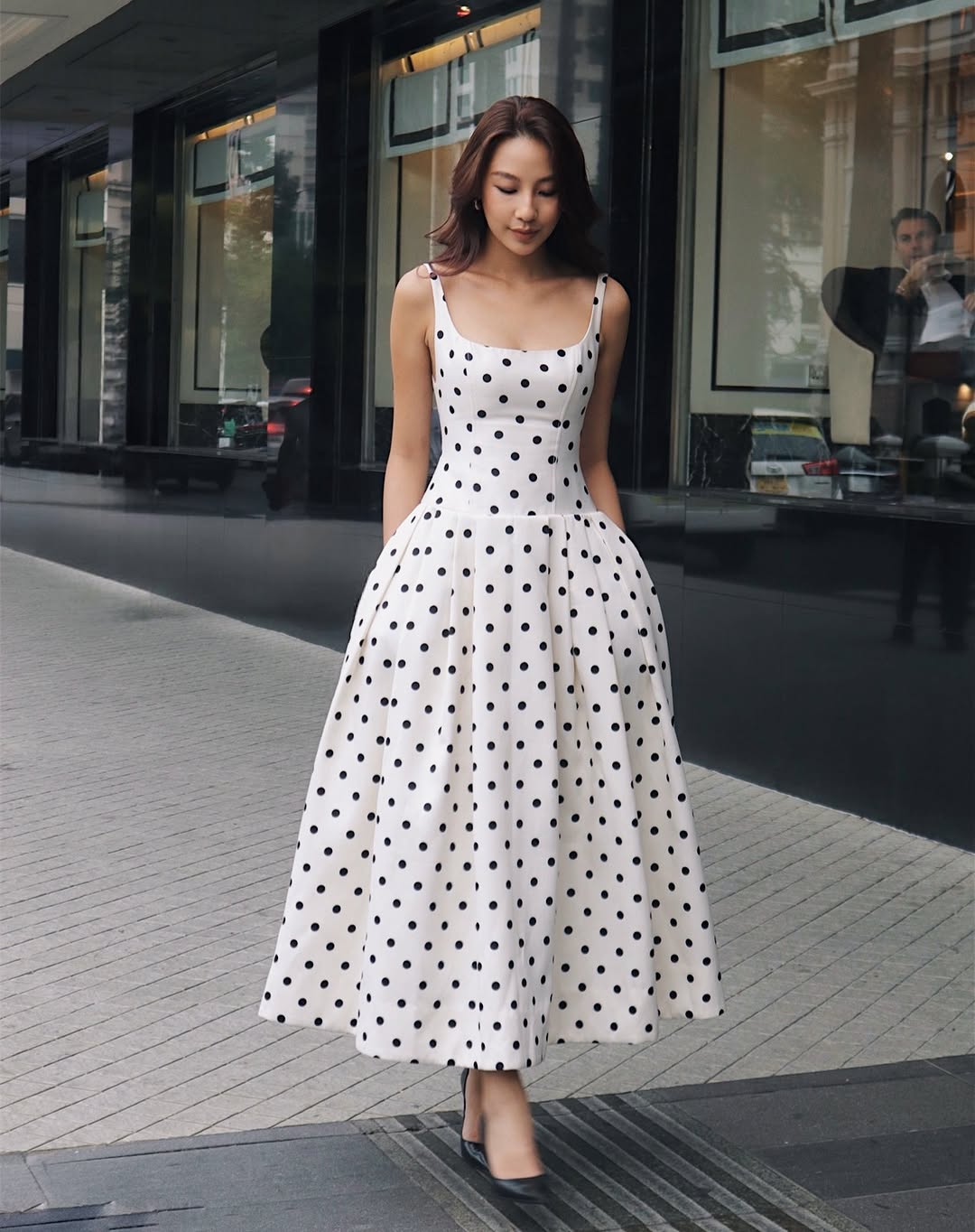 Sukienka Maxi w Groszki