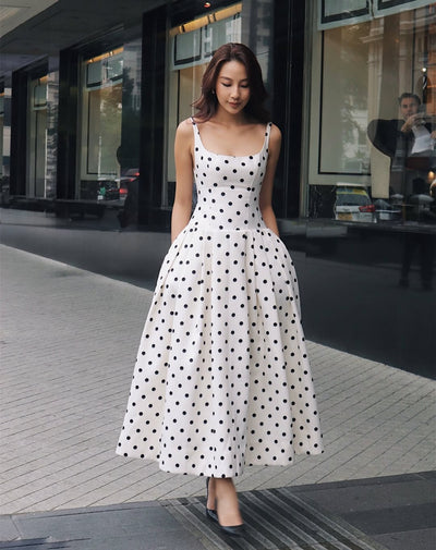 Sukienka Maxi w Groszki