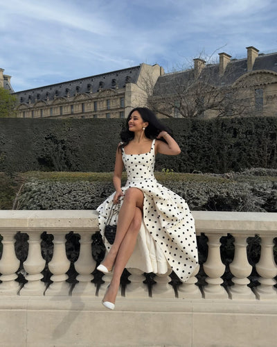 Sukienka Maxi w Groszki