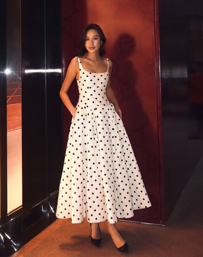 Sukienka Maxi w Groszki