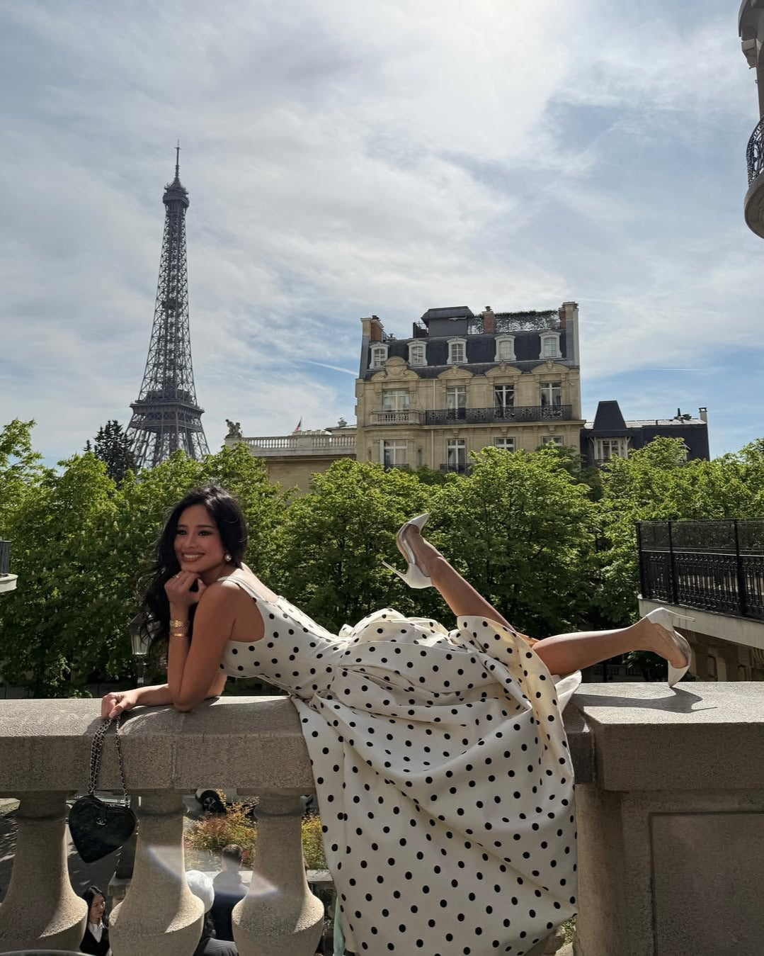 Sukienka Maxi w Groszki