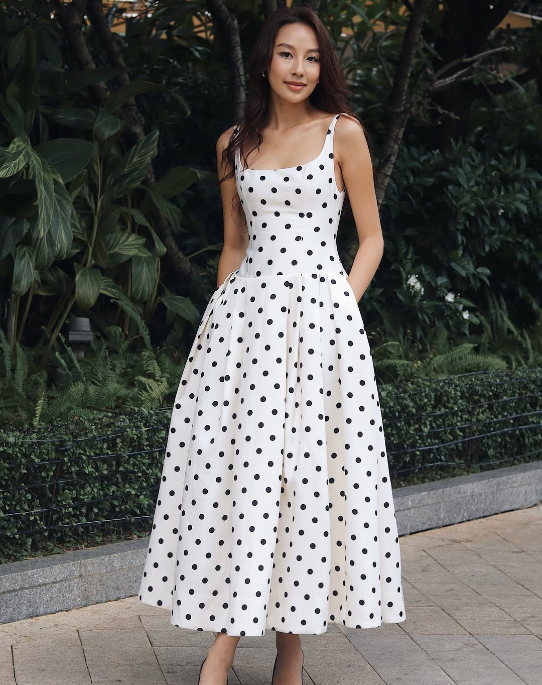 Sukienka Maxi w Groszki