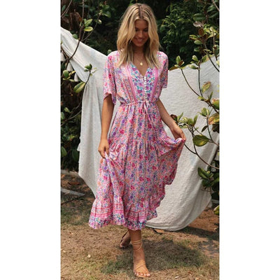 Sukienka Maxi w Stylu Ibiza
