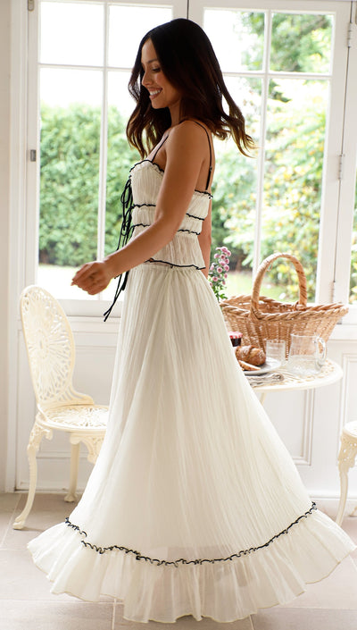 Grace | Zestaw Maxi z Falbanami